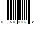 Barcode Image for UPC code 025836000062