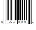 Barcode Image for UPC code 025840000034