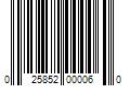 Barcode Image for UPC code 025852000060