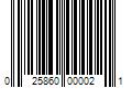 Barcode Image for UPC code 025860000021