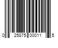 Barcode Image for UPC code 025875000115