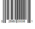 Barcode Image for UPC code 025950000061