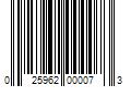 Barcode Image for UPC code 025962000073