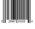 Barcode Image for UPC code 025967000054