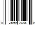 Barcode Image for UPC code 025969000069