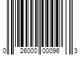 Barcode Image for UPC code 026000000963