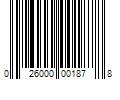 Barcode Image for UPC code 026000001878