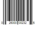 Barcode Image for UPC code 026000002325