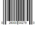 Barcode Image for UPC code 026000002790