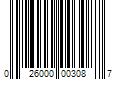 Barcode Image for UPC code 026000003087