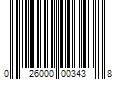 Barcode Image for UPC code 026000003438