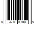 Barcode Image for UPC code 026000003483