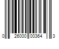 Barcode Image for UPC code 026000003643