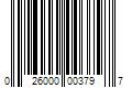 Barcode Image for UPC code 026000003797. Product Name: Elmer's Glue-All White Glue, Repositionable, 7.625 oz