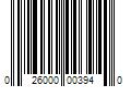 Barcode Image for UPC code 026000003940