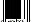 Barcode Image for UPC code 026000004374