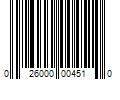 Barcode Image for UPC code 026000004510