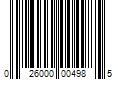 Barcode Image for UPC code 026000004985