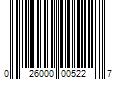 Barcode Image for UPC code 026000005227