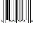 Barcode Image for UPC code 026000005326