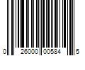 Barcode Image for UPC code 026000005845