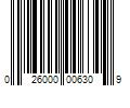 Barcode Image for UPC code 026000006309