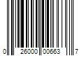 Barcode Image for UPC code 026000006637