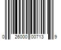 Barcode Image for UPC code 026000007139