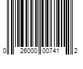 Barcode Image for UPC code 026000007412