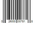 Barcode Image for UPC code 026000007818