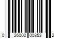 Barcode Image for UPC code 026000008532