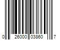 Barcode Image for UPC code 026000038607