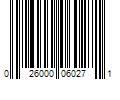 Barcode Image for UPC code 026000060271