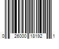 Barcode Image for UPC code 026000181921