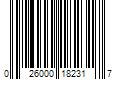 Barcode Image for UPC code 026000182317