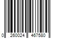 Barcode Image for UPC code 0260024467580