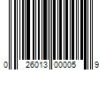 Barcode Image for UPC code 026013000059