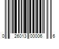 Barcode Image for UPC code 026013000066