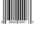 Barcode Image for UPC code 026020000073