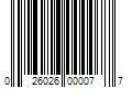 Barcode Image for UPC code 026026000077