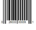 Barcode Image for UPC code 026033000091