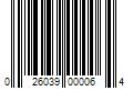 Barcode Image for UPC code 026039000064