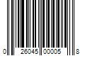 Barcode Image for UPC code 026045000058