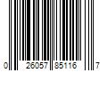 Barcode Image for UPC code 026057851167