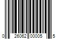 Barcode Image for UPC code 026062000055