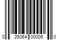 Barcode Image for UPC code 026064000060