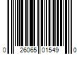 Barcode Image for UPC code 026065015490