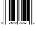 Barcode Image for UPC code 026070000023