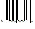 Barcode Image for UPC code 026080000068