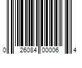 Barcode Image for UPC code 026084000064